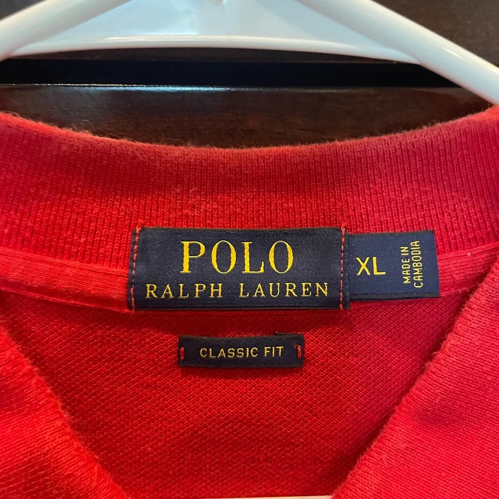 Ralph Lauren Bold Red Polo Shirt for Men - Picture 4 of 4